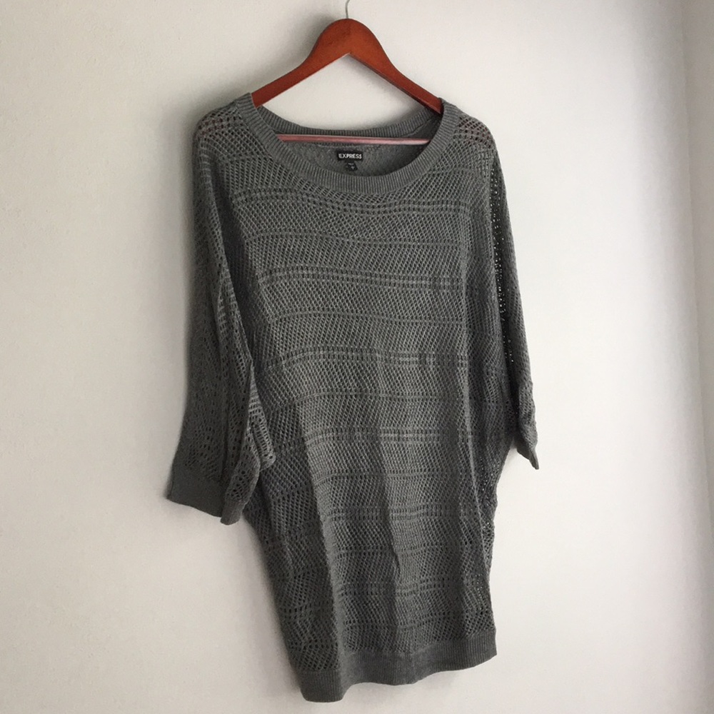 Slouchy short sleeve sweater - Express